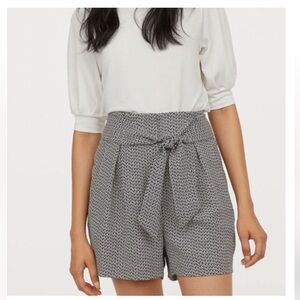 H&M High-Waisted Patterned Shorts